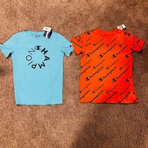 2 Brand new with tags Champion Boys T-shirts size XL.. perfect condition